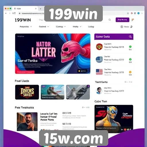 Explorando a interface do usuário no site 199win